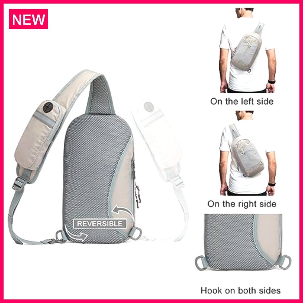 Rfid Blocking Sling Backpack Daypack Crossbody Ba… - image 6
